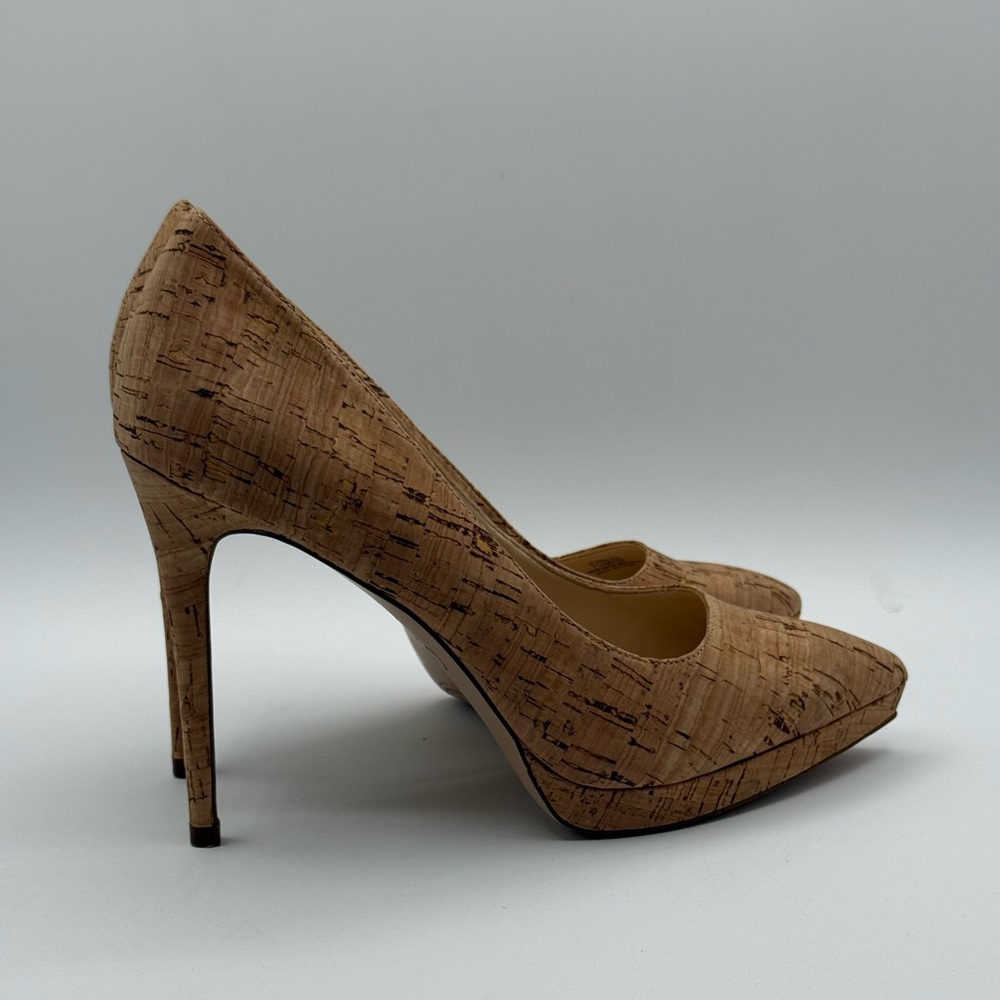 Jessica Simpson Analista Natural Cork Platform Heels Sophisticated Classic Pumps - Picture 16 of 16